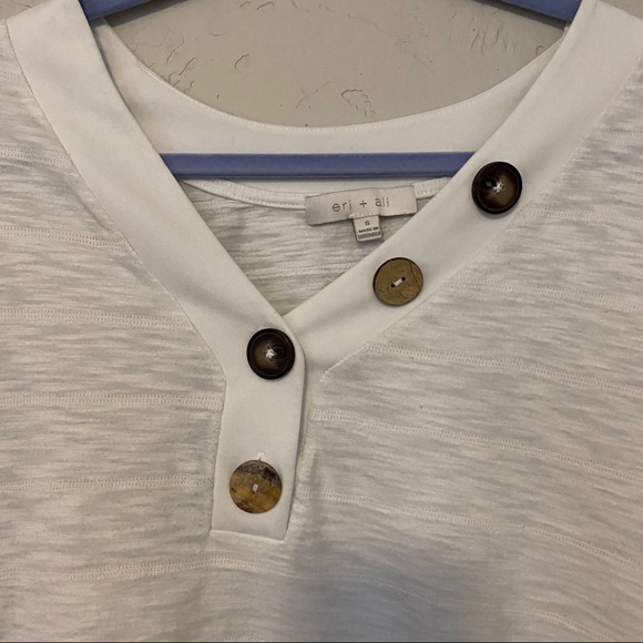 Anthropologie white button tee - Picture 3 of 3